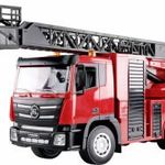 Amewi Tűzoltóság forgótányéros létra 1: 18 RC funkció modell Bevetési jármű fotó