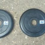 súlyzó tárcsa 2db azaz 1 pár 1, 25kg-os 27-28mm belső átmérő gumirozott fotó