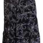 Rugalmas fekete-fehér mintás szoknya L-XL-es 204a fotó