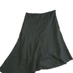 ZARA WOMAN 40-es méretű, 100% len anyagú, khaki színű, aszimmetrikus női szoknya, fotó