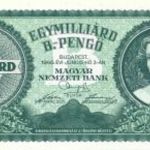 1 egy milliárd egymilliárd B.-pengő 1946 UNC fotó