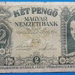 1940 -es 2 pengő bankó Ritkább !!! F(L1965) fotó