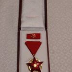 5530- " Vörös Csillag Érdemrend " aranyozott, zománcozott bronz kitüntetés fotó