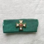 Horthy Magyar Érdemrend lovagkereszt miniatűr szalagsáv 1Ft NMÁ fotó