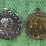 2db 1914. I. világháborús Osztrák-Magyar Monarchia régi patrióta érem, háborús emlékérem 1FT NMÁ fotó