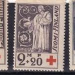 1933. Finnország 1 1/4M, +10p, 2M+20p, 2 1/2M+25p fotó