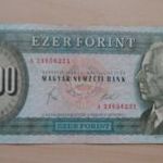 A sorozat 1000 Ft-os (1983. március 25.) bankjegy eladó! fotó