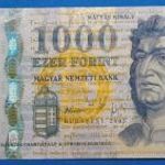2005 -ös 1000 Forint DB betűjeles vízjeles zöld fémcsíkos bankó UV aktivitással! Ritkább! F+ (L2036) fotó