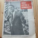 Ritkaság !!! Robert Kennedy gyilkosság Magyarország folyóirat 1968 június 9. fotó
