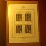 Liechtenstein használatlan** blokk 1979 díszkiadásban kat.ár 105 euro /80 svájci franc névérték/ fotó