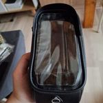 Wheel Up 7" univerzális, cipzáras, vízálló kerékpáros telefon tartó, fekete fotó