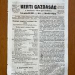 1858 Kertészet. Kerti Gazdaság. Kertészeti Társulat közlönye a kertészet és rokoniparának fotó