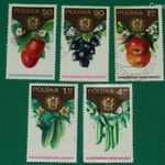 Lengyelország 1974 kertészet pecsételt sorrészlet fotó