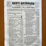 1858 Kertészet. Kerti Gazdaság. Kertészeti Társulat közlönye a kertészet és rokoniparának fotó