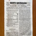 1858 Kertészet. Kerti Gazdaság. Kertészeti Társulat közlönye a kertészet és rokoniparának fotó