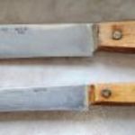 Kés régi Nagy István Érd NN Knives fa markolat rozsdamentes pengék 2 darab 1 FORINTRÓL! fotó