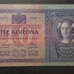 10 Korona 1904 VF+/EF- 1 kereszthajtás (A21) fotó