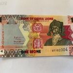 1 leone 2022-es, Sierra Leone bankjegy UNC, Gyönyürű, hibátlan darab!!! fotó
