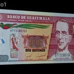 ÚJ! UNC ! *** Guatemala 10 Quetzales Hajtatlan 2020 *Gyönyörű bankjegy ! fotó