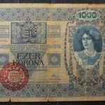 1000 Korona 1902 VG- Magyarország bélyegzéssel (DZ1) fotó