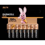Duracell Plus-AA CP16 Ceruzaelem Alkáli mangán 1.5 V 16 db fotó