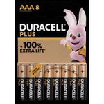 Duracell Mikroelem Plus-AAA K8 Alkáli mangán 1.5 V 8 db fotó