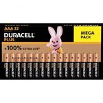 Alkáli mangán mikroelem készlet AAA 1, 5 V 32 db, Duracell Plus-AAA BP32 fotó