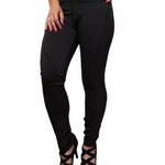 PAGE ONE fekete sztreccses anyagú magasított derekú CSŐSZÁRÚ MELEGÍTŐ FITNESS NADRÁG LEGGINGS l65 fotó