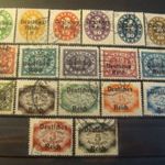 Német Hivatalos pecsételt sor 1920 MI 34-51 kat.ár 75 euro fotó