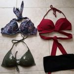 4 darabos modern márkás S/M 36/38 FÜRDŐRUHA BIKINI FELSŐ csomag fotó
