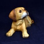 KISKUTYA ... JELZETT KÉZZEL FESTETT PORCELÁN FIGURA X fotó