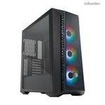 COOLER MASTER Ház Midi ATX MasterBox 520 + 3db Ventilátor + HUB, Tápegység nélkül, Üvegfalú, fekete fotó
