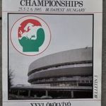 XXVI. Ökölvívó Európa Bajnoksága műsorfüzet (1985) Budapest Sportcsarnok fotó
