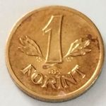 Kádár címeres MINI 1 Forint sárga réz utánveret BP. Ritka fotó