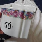 Zsolnay porcelán fali - asztali is - sótartó hibátlan fotó