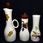 ROYAL WORCESTER GYÜMÖLCS MINTS OLAJ - ECET KIÖNTŐ ÉS FŰSZERSZÓRÓ PÁR X fotó