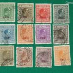 Jugoszlávia 1926 árvíz segély felülnyomott pecsételt sor, Mi: 200-211 fotó
