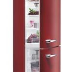Gorenje retró bordó kombinált hűtő fotó