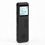 Digitális Diktafon, MP3 lejátszó, zajszűrés, ABS ház, 8GB tárhely, fekete fotó