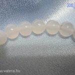Tejkvarc fúrt golyó, ásványgyöngy 8 mm-es fotó