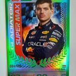2024 Topps Turbo Attax F1 Max Verstappen Gladiator számozott kártya. fotó
