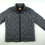 EREDETI HUGO BOSS (XL / 2XL - 56) SZÜRKE *MINŐSÉGI* FÉRFI *NAGYON EXTRA* STEPPELT TÉLIKABÁT / DZSEKI fotó