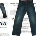 Hugo Boss HB53- koptatott szaggatott nem rugalmas farmer 34/34 fotó