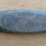 Régi orosz kaszakő kasza fenőkő 1970-es évek felirattal (F-3727) 23 cm, 258 g fotó