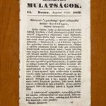 1837 / 14. Hasznos Mulatságok - Ismét egy új húgyhólyagkövekben sínlökődet érdeklő - ORVOSI fotó