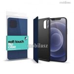 XPRO Soft Touch Flip notesz tok - SÖTÉTKÉK - Slim design, asztali tartó funkciós, mágneses záródá... fotó
