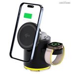 4 az 1-ben Apple Watch, Airpods és iPhone asztali tartó Qi2 Wireless asztali töltő funkcióval, 15... fotó