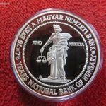 75. ÉVES A MAGYAR NEMZETI BANK 75 FORINT 1999 EZÜST: 31, 46g PP, nagyon enyhe oxidfolt és mikrokarc fotó