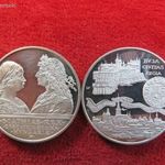 MÁTYÁS - BUDA ÉREMPÁR 2 x 500 FORINT 1990 EZÜST: 56g PP, mikrokarc és enyhe oxidfolt fotó