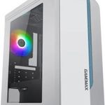 GameMax Centauri White/Blue Gamer PC ház tápegység nélkül max. 340 mm-es GPU-hossz fotó